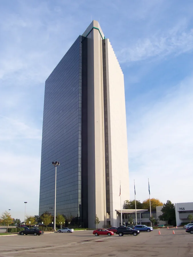 Top of Troy office tower at 755 W. Big Beaver Road in Troy, Michigan